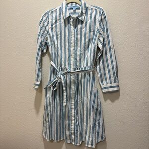 Draper James Blue and White Striped Dress